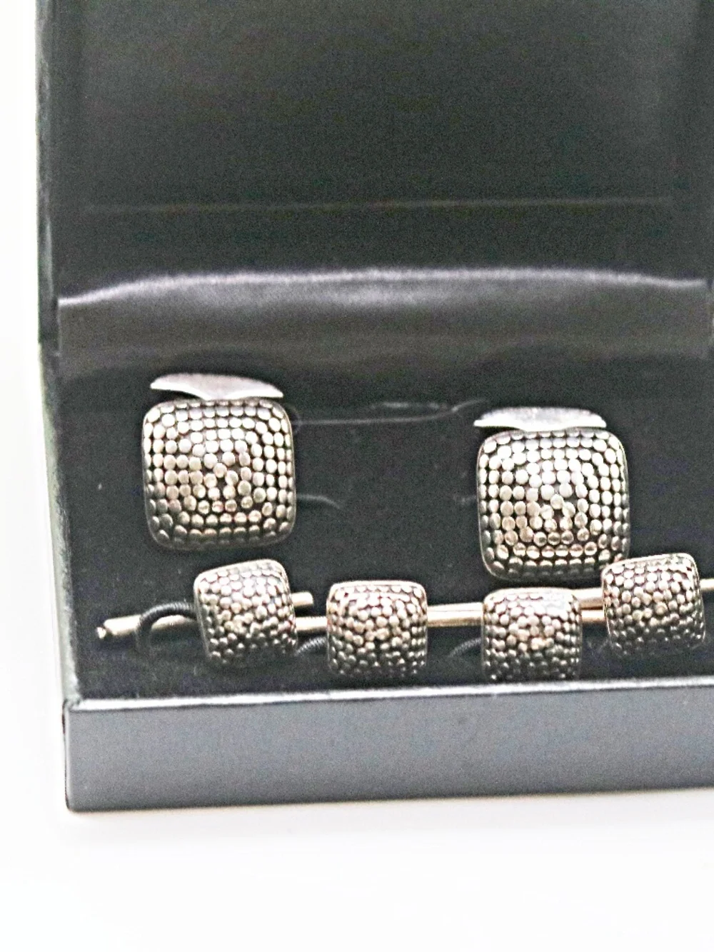 John Hardy .925 Dot Collection Cufflinks and Studs Set